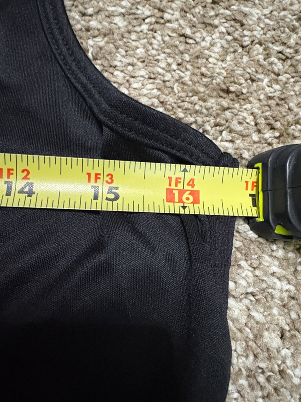 Classic Black Racerback Tank Top - Performance Layer - Picture 9 of 11